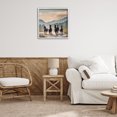 thumbnail image 4 of Stupell Industries Rustic Lodge Canyon Stallions Trotting White Framed Giclee Art, 24 x 24, by Noah Bay, 4 of 8