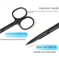 thumbnail image 2 of black eyebrow trimming scissors eyebrow nose hair scissors small scissors beauty makeup tools eyebrow trimming scissors-Rubber black, 2 of 5