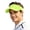 Green, variant on Ticikt Adult's Adjustable Sun Visor Hat, UPF 50+ Lightweight Cap for Sports and Beach,Grey