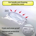 thumbnail image 3 of Soumake 1/2/4Pcs Car Handle Snow Covers Low-Temperature Resistant Transparent Design Magnetic Car Door Bowl Handle Protectors, 3 of 8