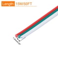 thumbnail image 2 of Unique Bargains 26 Gauge 3 Conductor Electrical Wire Tinned Copper Cable 49FT Stranded Wire for LED Strips Lamps Residential Wiring, 2 of 5