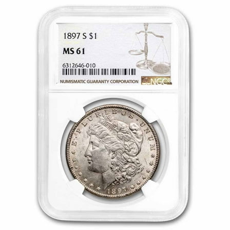 1897-S Morgan Dollar MS-61 NGC