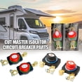 thumbnail image 2 of Universal Car Battery Power Cut-Off Switch Breaker, Pure Copper Stable Transmission High Conductivity Disconnect for 12V 24V Vehicles, Trucks, Boats, RVs (Regular 16-19mm), 2 of 8