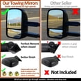 thumbnail image 7 of Spec-D Tuning Black Power Heated Towing Mirrors Compatible with 2014-2018 Chevy Silverado GMC Sierra 1500 Left + Right Pair, 7 of 7