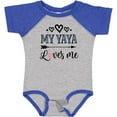 thumbnail image 3 of Inktastic My Yaya Loves Me Grandchild Girls Baby Bodysuit, 3 of 5