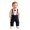 AB17 Red, variant on Bainana Kids Christmas Gentleman Outfit Set Long Sleeve Letter Print Shirt And Suspender Pants 2 Pieces Suit Set Infant Boys Girls Breathable Active Wear