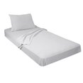 thumbnail image 1 of Gilbins Jersey Knit 3 Pc. Twin Size Camp Sheet Set (White), 1 of 3