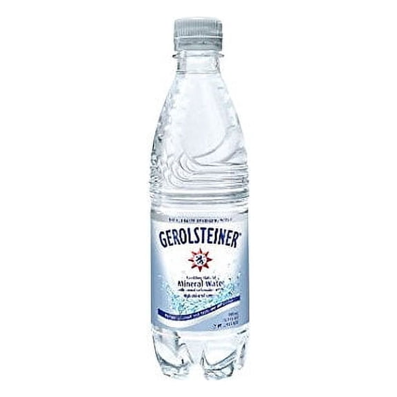 (4 Pack)Gerolsteiner Sparkling Natural Mineral Water, 16.9 Fl Oz, 6 Count