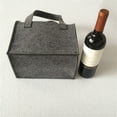 thumbnail image 4 of maskred en Feutre Sac de Rangement Réutilisable Bouteille de Vin de Bière 6 Fentes Amovible Grande Capacité Sac à Main Organisateur Gris, 4 of 6