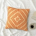 thumbnail image 4 of LNWH Decorative Pillow Covers, Geometric Zigzag Style Square Sofa Decorative Knit Pillow Case, 26"x26", 4 of 8
