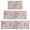 Pink Paisley and, variant on Pink Paisley and Floral Pattern Kitchen Rugs Sets Of 3,Kitchen Runner Rugs Non Skid Washable,Decorative Kitchen Floor Mats for Kitchen,Sink,Laundry,17"x30" 17"x47" 17"x59"