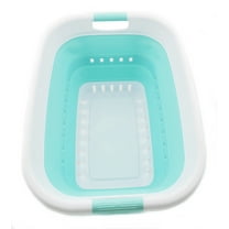 SAMMART 37L (9.77 gallon) Collapsible Plastic Laundry Basket - Foldable Pop Up Storage Container / Organizer - Portable Washing Tub - Space Saving Hamper / Basket