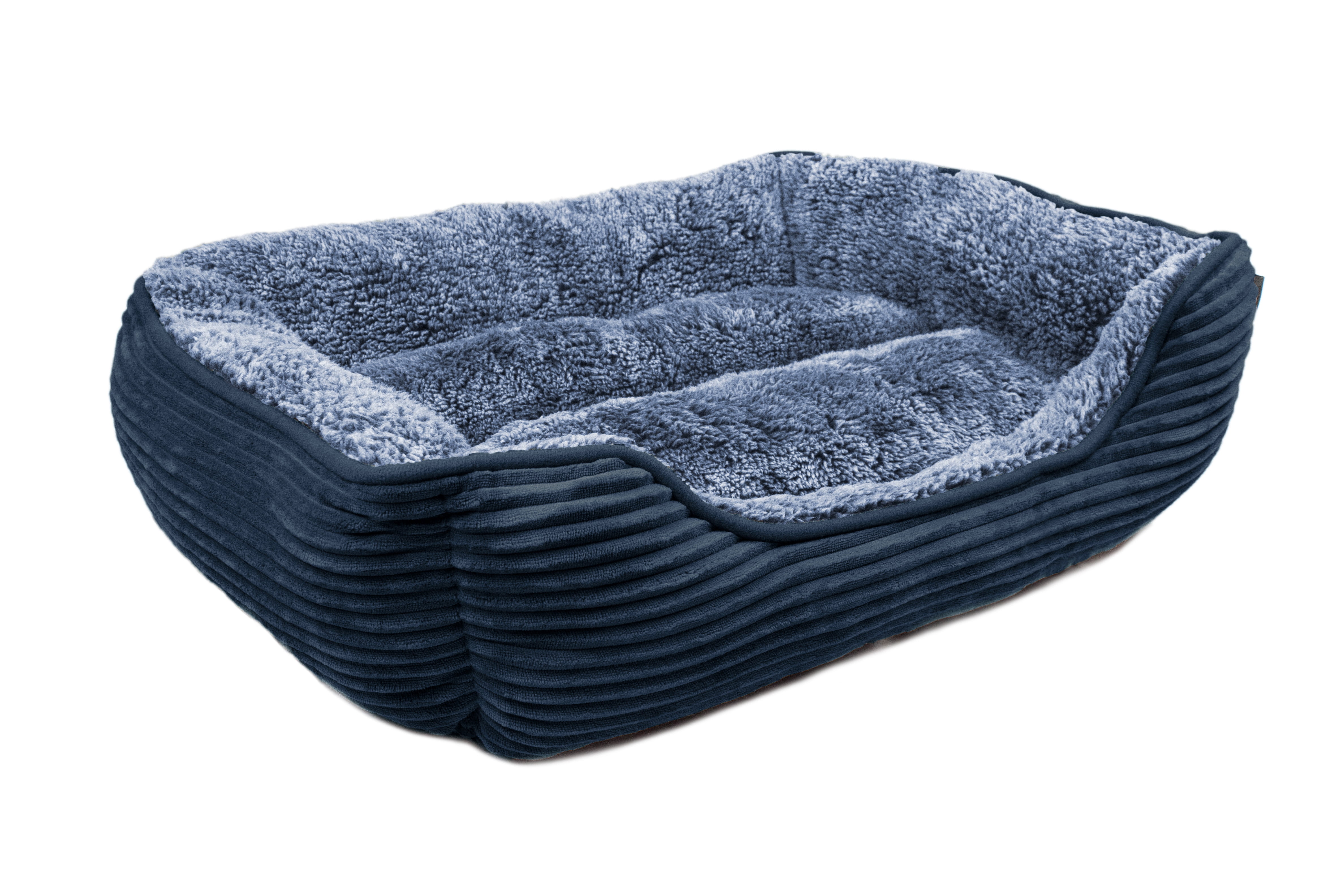 Precious Tails Super Plush Corduroy Sherpa Cuddler Pet Bolster