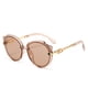 thumbnail image 1 of Gafas de sol personalizadas para mujer, redondas, de metal, estilo europeo y americano, transparentes, de moda, 1 of 5