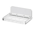 thumbnail image 4 of Clear Acrylic Floating Shelf Foldable Invisible Wall Mounted Shelf For Cosmetics Models Bathroom Towels And Other Small Organisers 2pcs, 4 of 9