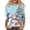 16# Blue, variant on Christmas Shirts for Women 3/4 Sleeve Crewneck Holiday Tops Christmas Tree Snowflakes Snowman Santa Hat Highland Cow Print Blouses Novelty Funny Cute Xmas Graphic Tees Shirt