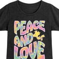 thumbnail image 3 of Peanuts - Peace & Love - Woodstock - Toddler & Youth Girls Short Sleeve Graphic T-Shirt, 3 of 6