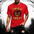 thumbnail image 2 of Men Halloween Jack O Lantern Pumpkin Face Graphic T-Shirt, Crew Neck Short Sleeve Slim Fit Novelty Print Casual Tee for Trick Or Treat Daily Shopping Party Outfit(Red1,XXXXXL), 2 of 4