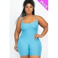 thumbnail image 4 of Plus Size Ribbed Bodycon Romper 3XL, 4 of 6