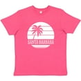 thumbnail image 3 of Inktastic Santa Barbara California Palm Tree Youth T-Shirt, 3 of 5