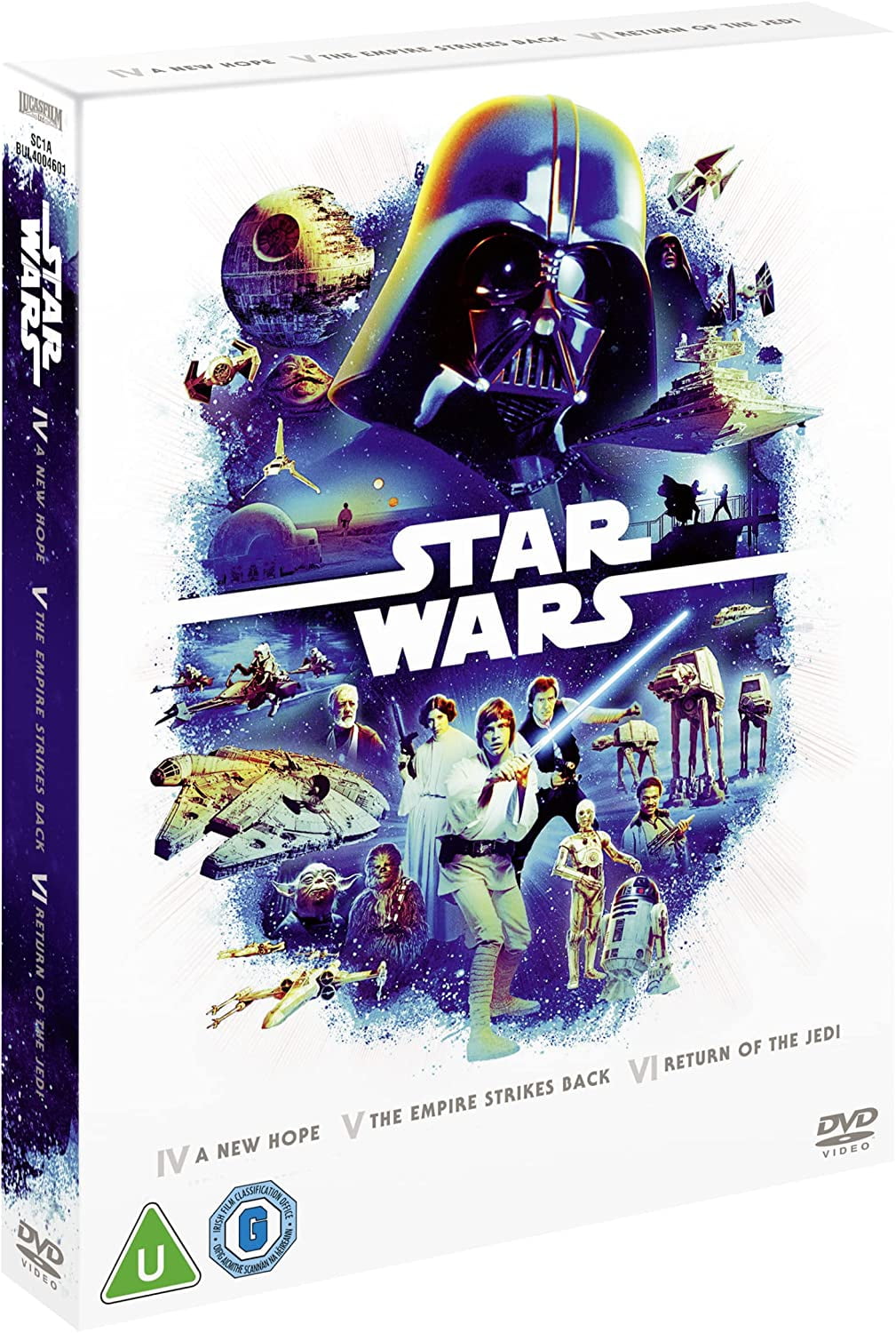 Overlappen Beeldhouwer elke dag Star Wars Original Trilogy Box Set DVD (Episodes 4-6) [2022] Region Free -  Walmart.com
