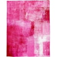 thumbnail image 5 of Valentines Blanket Abstract Oil Painting Super Soft Breathable Flannel Throw Blankets Pink Modern Art Warm Cozy Decorative for Sofa Chair Bedroom All Seasons Use 60" x 80", 5 of 6