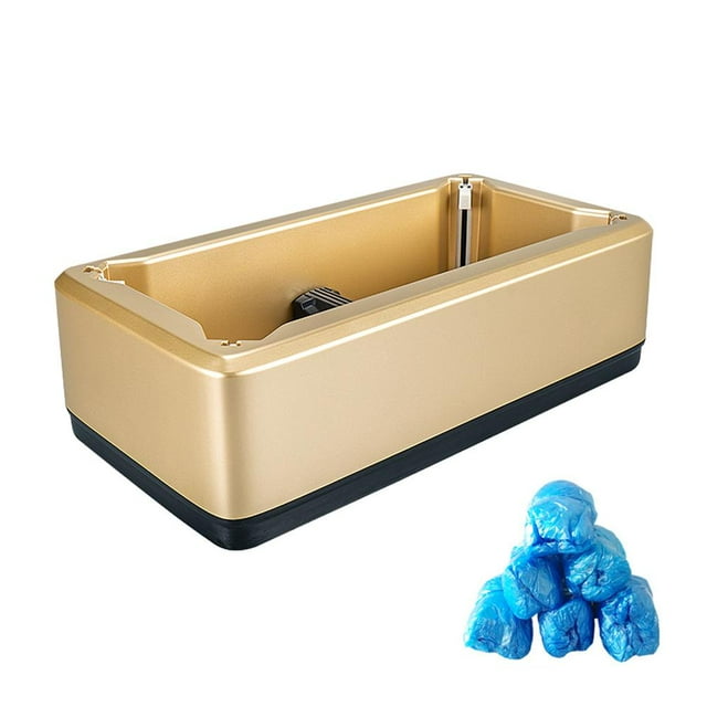 Automatic Shoe Cover Dispenser,Automatic Foot Cover Dispenser,Shoe Cover Machine with 200pcs Shoe Covers,Portable Shoe Cover Dispenser with Disposable Plastic Shoe Covers,for Home,Office,Factory