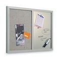 thumbnail image 3 of MasterVision MX04331608 24 in. x 18 in. Gray MDF Wood Frame Designer Combo Fabric Bulletin/Dry Erase Board - Multicolor/Gray, 3 of 9