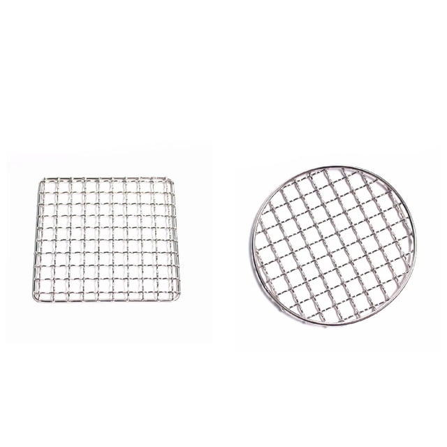 Grill Mesh Sturdy Outdoor Grilling Tool Accessories Convenient Simple Simple Safe Barbecue Barbecuing Accessory Barbecue Net for Home Garden Park Round