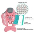thumbnail image 4 of HECCEI Mambobaby Baby Floats with UPF50+ Canopy Non-inflatable Pool Float No Flip Over for infants 3-24 Months, Pink, 4 of 5