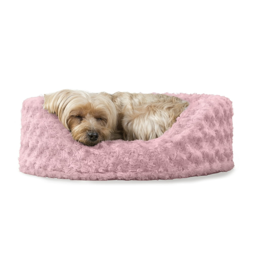 FurHaven Pet Dog Bed Oval Ultra Plush Pet Bed for Dogs & Cats