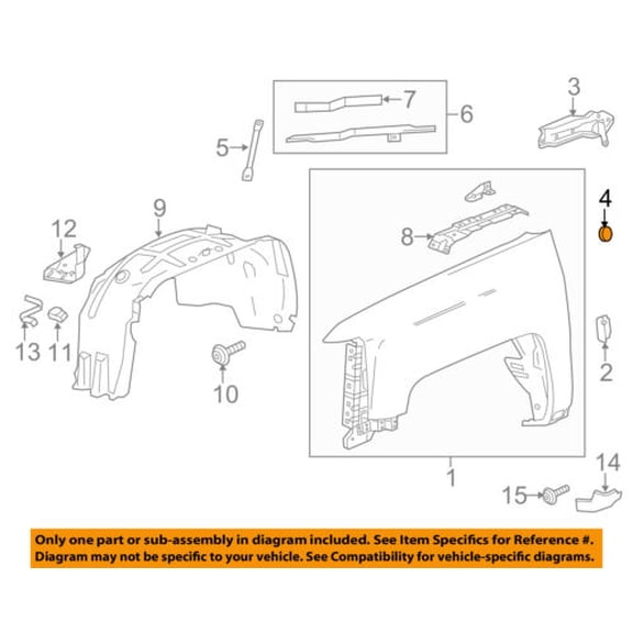 GM OEM-Fender Bumper 15885613
