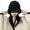 Black, variant on Rolled Edge Beanie Outdoor Activities Hat Slouchy Beanie Hat Rolled Edge English Letters Winter Warm Soft Knit Women Beanie for Winter Outdoor Activities