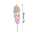 thumbnail image 3 of (Observaciones al realizar un pedido, 10 piezas por paquete) Pluma de ganso Ropa de bricolaje Artesanía Joyería Accesorios decorativos-N ° 5 Patrón de color mezclado Pluma de ganso natural es de, 3 of 8