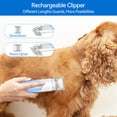 thumbnail image 6 of POWEART Dog Grooming Kit, 4.5L Pet Hair Grooming Vacuum, 7-In-1 Low Noise Electric Clipper & Cleaning Tools Set For Dog/Cat/Other Animals, White, 6 of 13
