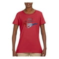 thumbnail image 2 of Wild Bobby, Classic Ford Mustang Car Logo, Cars and Trucks, Womens Graphic T-Shirt, Red, Large, 2 of 3