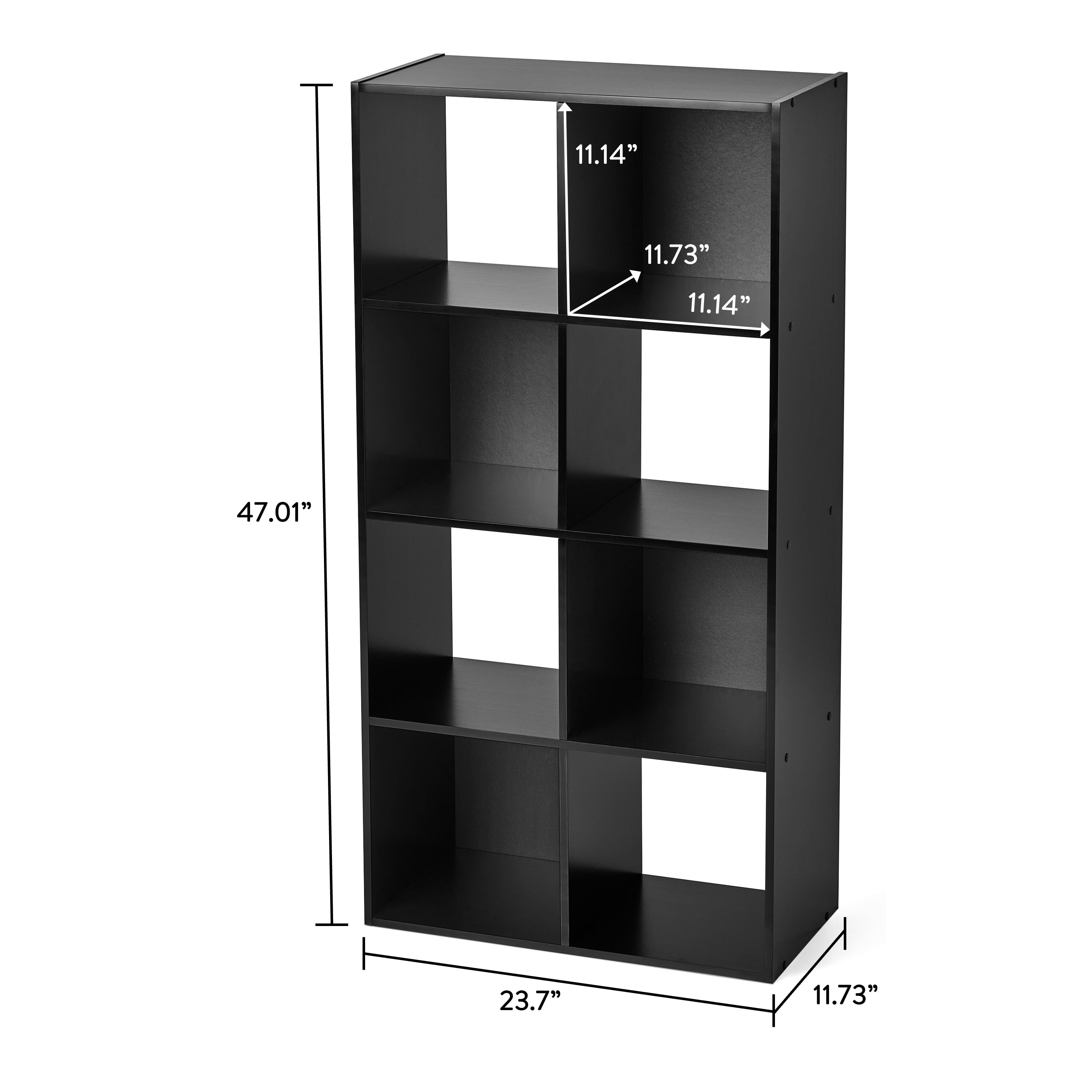 Mainstays 8 Cube Storage Organizer, Black