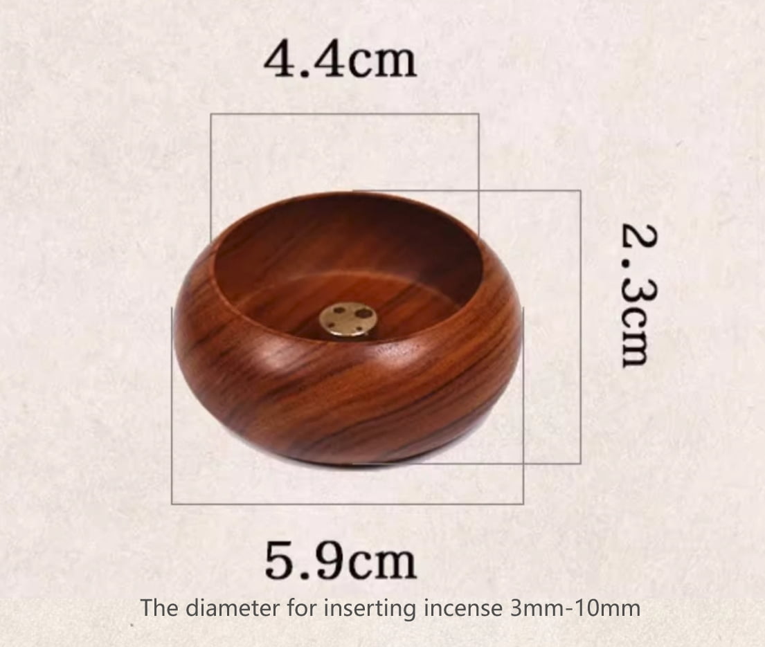 Red & Black Sandalwood Mini Incense Holder