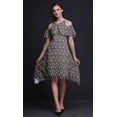 thumbnail image 4 of Bimba Butterfly Print Womenâ€™s Chic Style Cold Shoulder Shift Dress Summer Tunic -Large, 4 of 6