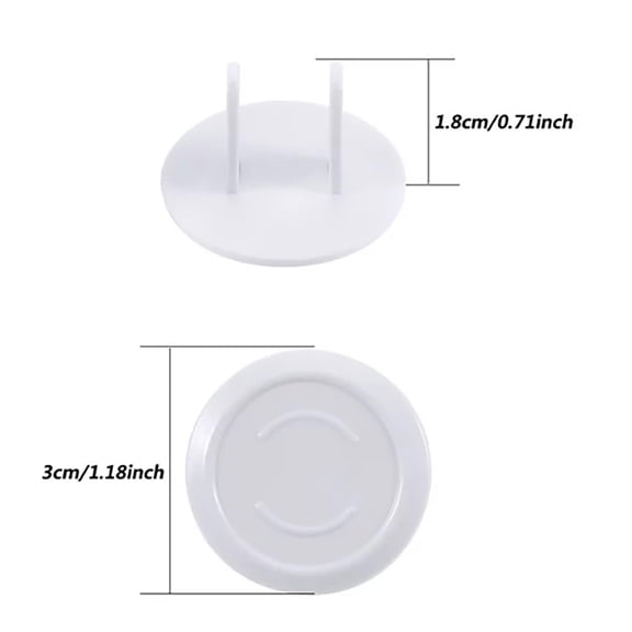 Clearance Under $3.59! 50PCS Childproof Socket Covers, Sturdy Electrical Outlet Plugs with Easy Installation, Plastic, for Home Safety, (One Size, White)