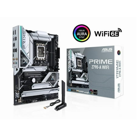 ASUS Prime Z790-A WiFi 6E LGA 1700(Intel®14th &13th&12th Gen) ATX motherboard (16+1 DrMOS,PCIe 5.0,DDR5,4x M.2 slots,Intel® 2.5 Gb LAN,USB 3.2 Gen 2 front panel Type-C,Thunderbolt™ 4(USB4),DP,Aura Syn