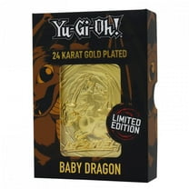Yu-Gi-Oh! Limited Edition 24k Gold Plated Metal Card | Baby Dragon