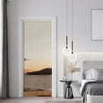 thumbnail image 4 of Idea4wall 2pcs Serene Sunset Tranquil Landscape Soft Beige and Brown Tones Wall Murals, Removable Self-Adhesive Stick Wallpaper Large Wall Stickers for Home Decorative, 48"x96", 4 of 5