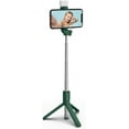 thumbnail image 3 of KOMI Selfie Stick Tripod with Fill Light, Extendable and Portable Stable Tripod Stand Holder with Detachable Wireless Remote Compatible with iPhone 15 for Selfies Video Recording Vlog, Green, 3 of 5