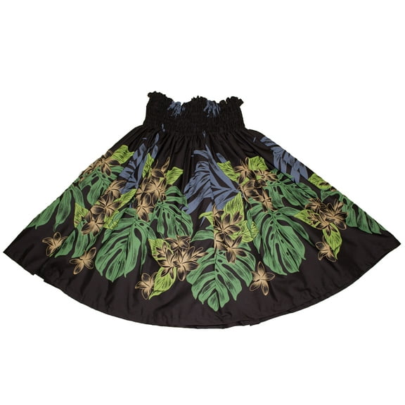 Hawaiian Pa'u Hula Dancer Dress Skirts Hawaii Plumeria Flower For Women