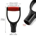 thumbnail image 2 of 2 Pack 1-1/4Inch Polypropylene Plastic Spade Handle Shovel D Grip Handle for Digging Raking Tools, 2 of 8