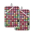 thumbnail image 7 of Yayeee Pot Holders Kitchen Heat Resistant with Pocket 7"x9.8" Cotton Oven Cooking Hot Pads, Colorful Block Pattern, 7 of 7