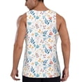 thumbnail image 3 of Fotbe Tulips Flowers Pattern Men's Quick Dry Workout Tank Top Gym Muscle Tee Fitness Bodybuilding Sleeveless T Shirt Breathable Workout Shirt-X-Large, 3 of 9