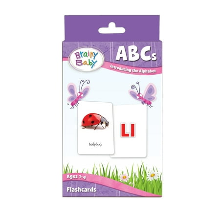 Brainy Baby Teach Your Child ABCs Introducing the Alphabet Deluxe Edition Flash Card (Best Way To Teach Toddler Alphabet)