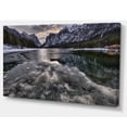 thumbnail image 2 of Design Art - Lac de Montagne Glacé Noir avec Neige, 2 of 3